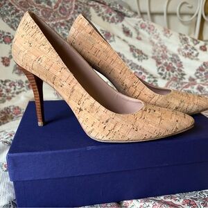 Stuart Weitzman cork heels size 8